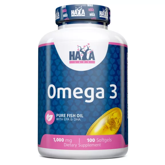 HAYA LABS - Omega 3 1000mg. / 100 lágykapszula HAYA LABS - Omega 3 1000mg. / 100 lágykapszula