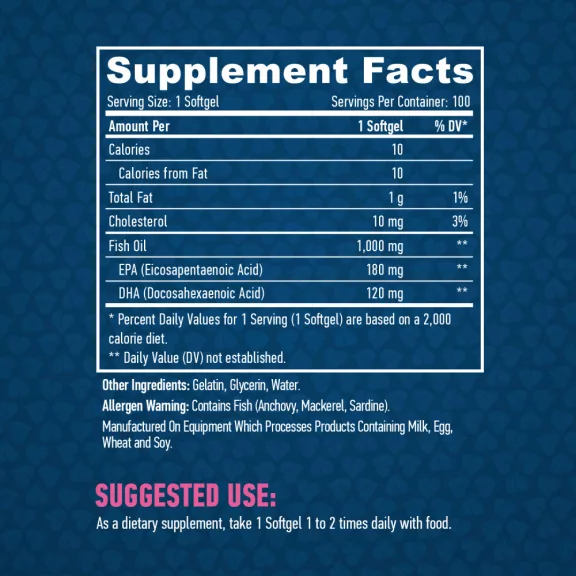 HAYA LABS - Omega 3 1000mg. / 100 lágykapszula HAYA LABS - Omega 3 1000mg. / 100 lágykapszula