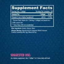 Haya Labs E-vitamin 400 IU - Antioxidáns - 100 kapszula