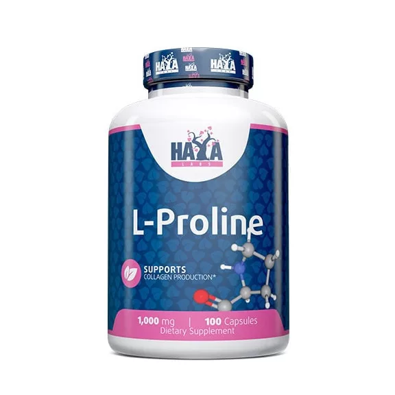 Haya Labs L-Prolin - Ízület- és kötőszövet támogató aminósav (1000mg) -100 kapszula Haya Labs L-Prolin - Ízület- és kötőszövet támogató aminósav (1000mg) -100 kapszula