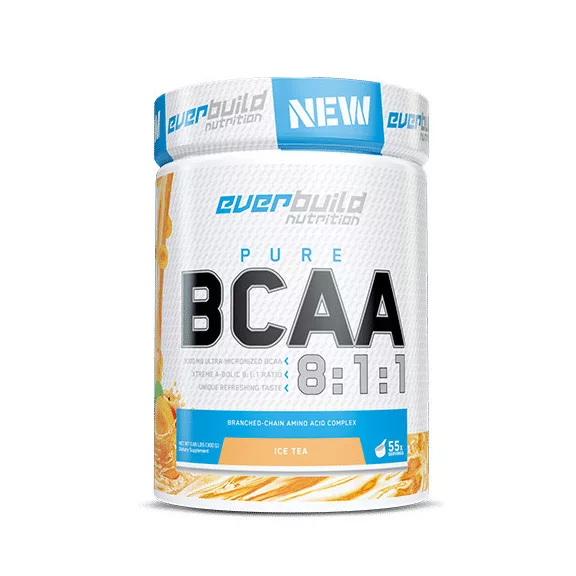 EverBuild BCAA 8:1:1 Aminósav (100% tiszta) - jeges tea - 300g EverBuild BCAA 8:1:1 Aminósav (100% tiszta) - jeges tea - 300g
