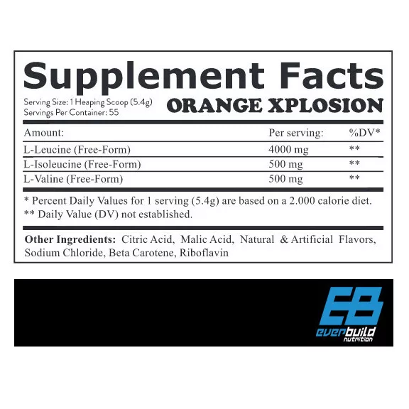 EverBuild BCAA 8:1:1 Aminósav (100% tiszta) - jeges tea - 300g EverBuild BCAA 8:1:1 Aminósav (100% tiszta) - jeges tea - 300g
