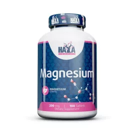  Haya Labs Magnézium-citrát - Izom- és idegrendszer támogatás (200 mg) - 100 tabletta 