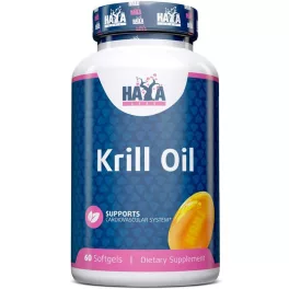   Haya Labs Krill olaj - Omega-3 forrás EPA és DHA (500mg) - 60 lágykapszula