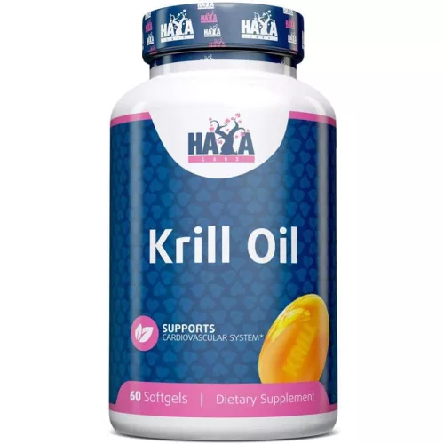 Haya Labs Krill olaj - Omega-3 forrás EPA és DHA (500mg) - 60 lágykapszula