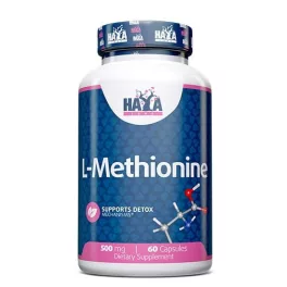   Haya Labs L-Metionin - Máj- és anyagcsere-támogató aminósav (500 mg) - 60 kapszula 