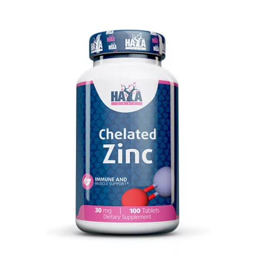 Haya Labs Kelátkötésű Cink Biszglicinát (30mg) - 100 tabletta