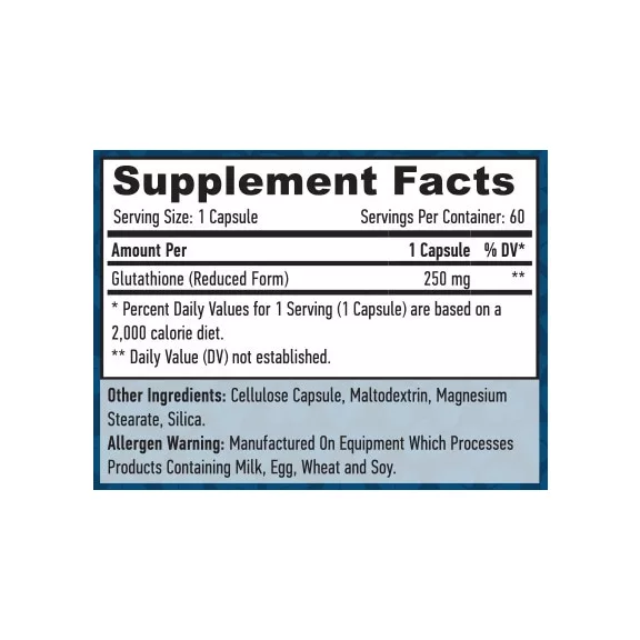 Haya Labs Glutation - Antioxidáns - 60 kapszula Haya Labs Glutation - Antioxidáns - 60 kapszula