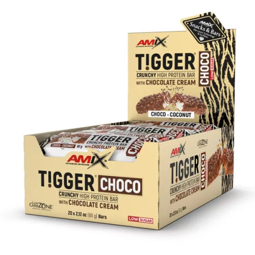 Amix Tigger Choco - Fehérjeszelet - csoki-kókusz - 20x60g