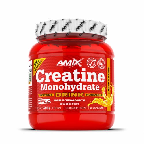 Amix Nutrition - Creatine monohydrate Powder Drink 360g Orange - Ízesített kreatin, Narancs