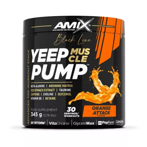 Amix Yeep Pump - Stimuláns edzés előtti italpor - narancs - 345g