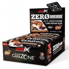   Amix Low-Carb ZeroHero Protein Bar - Fehérjeszelet - csoki-kókusz - 15x65g
