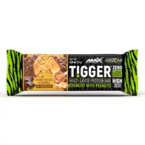   Amix Tigger Zero Bar - Fehérjeszelet - mogyoróvaj-karamell - 20x60g