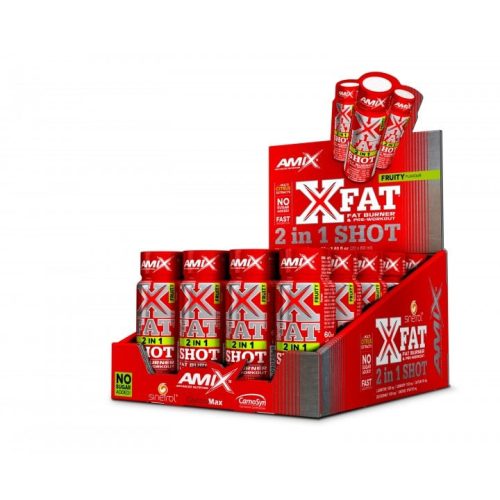 Amix XFat 2in1 Shot - Edzés előtti shot és testsúlykontroll-formula egyben - 20x60ml