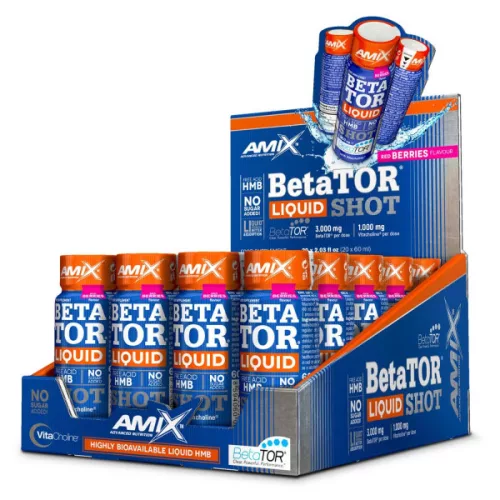 Amix BetaTor HMB Shot - pirosgyümölcs - 20x60ml
