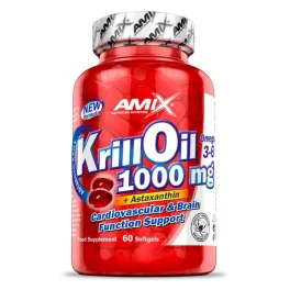   Amix Krill Oil 1000mg & Astaxantin - Szív-és érrendszer támogatás - 60 lágykapszula