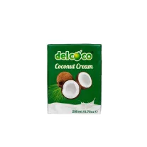   Delcoco Kókusztejszín (kókuszkrém) 200ml 24% kókuszolaj tartalommal