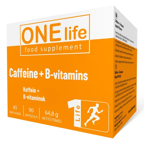 ONE LIFE Koffein+B-vitaminok 90 db kapszula