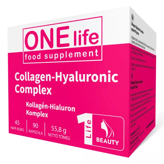 ONE LIFE Kollagén-Hialuron 90 db kapszula ONE LIFE Kollagén-Hialuron 90 db kapszula