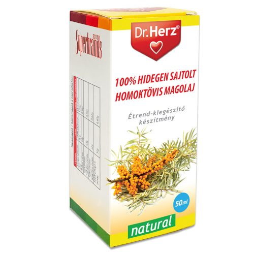 Dr Herz Homoktövismag olaj 100% hidegen sajtolt 50ml