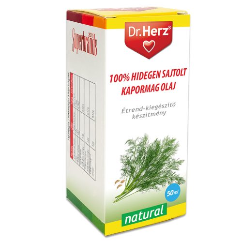 Dr Herz Kapormag olaj 100% hidegen sajtolt 50ml