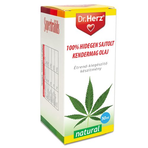 Dr Herz Kendermag olaj 100% hidegen sajtolt 50ml