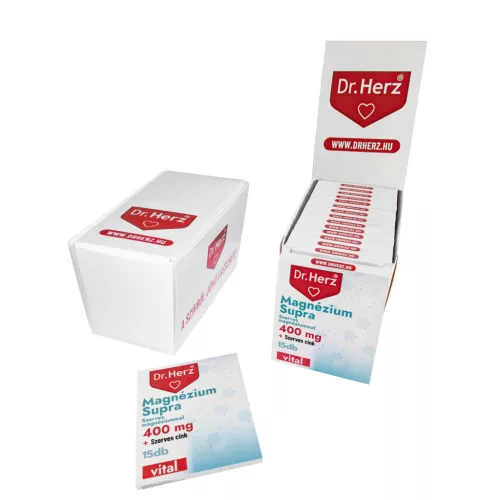 DR Herz Magnézium Supra 400 mg 15 db kapszula displayben /Bliszter/