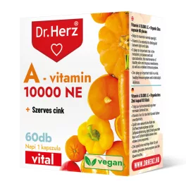   Dr Herz A-vitamin 10000 NE + Szerves Cink kapszula 60 db DOBOZOS