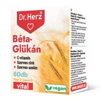   Dr Herz Béta-Glükán+Szerves Cink,Szelén+C-vitamin vegan kapszula 60 db 