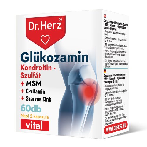 Dr Herz Glükozamin+Kondroitin-szulfát+MSM kapszula 60 db DOBOZOS