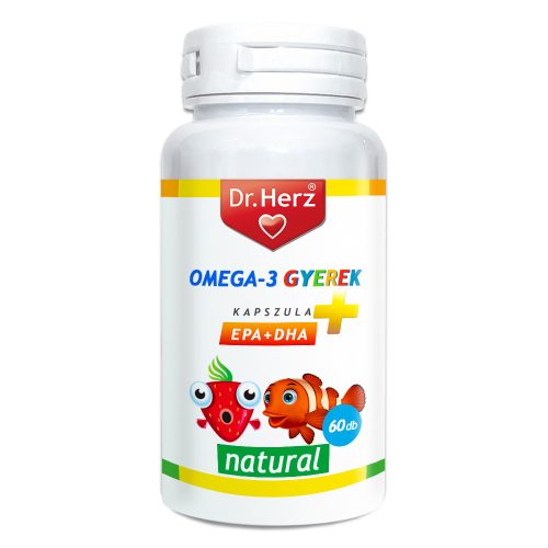 Dr Herz Omega-3 Gyerek lágyzselatin kapszula 60 db