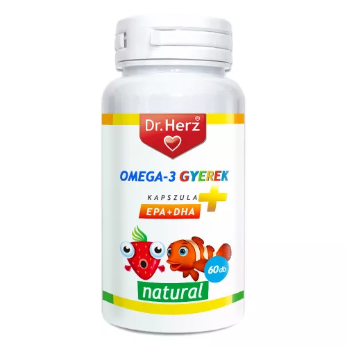 Dr Herz Omega-3 Gyerek lágyzselatin kapszula 60 db