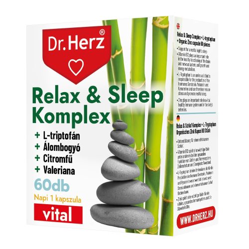 Dr Herz Relax & Sleep Komplex kapszula 60 db DOBOZOS