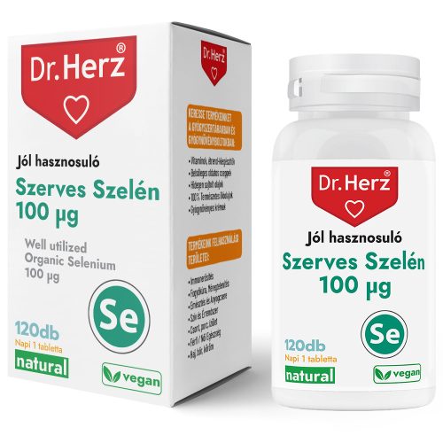 Dr Herz Szerves Szelén 100 µg tabletta 120 db 