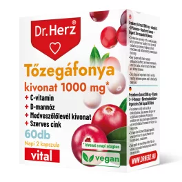 Dr Herz Tőzegáfonya kivonat 1000 mg kapszula 60 db