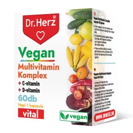 Dr Herz Vegan Multivitamin Complex kapszula 60db 
