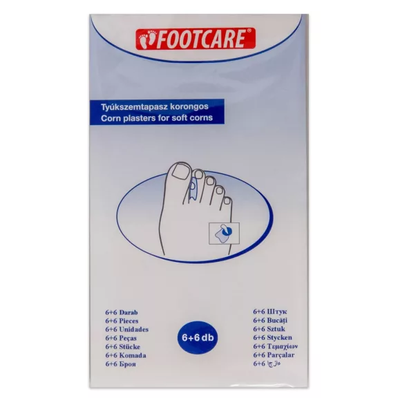 Footcare tyúkszemtapasz korongos 6+6 db Footcare tyúkszemtapasz korongos 6+6 db