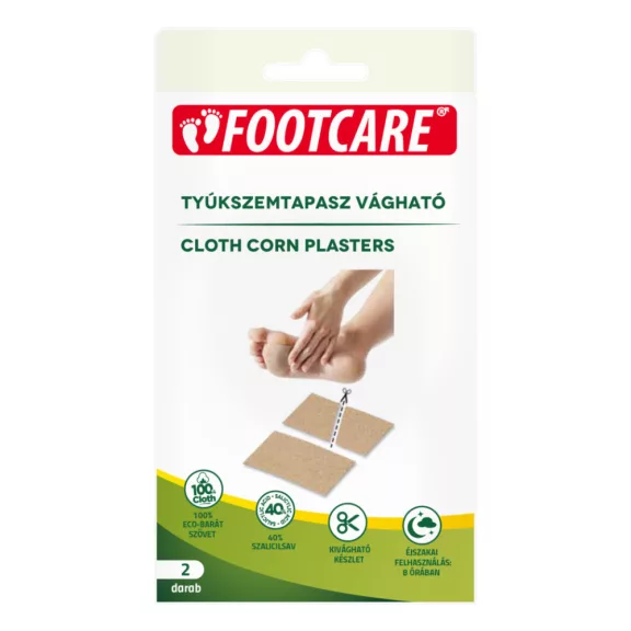 Footcare tyúkszemtapasz vágható 2 db 6x4 cm Footcare tyúkszemtapasz vágható 2 db 6x4 cm