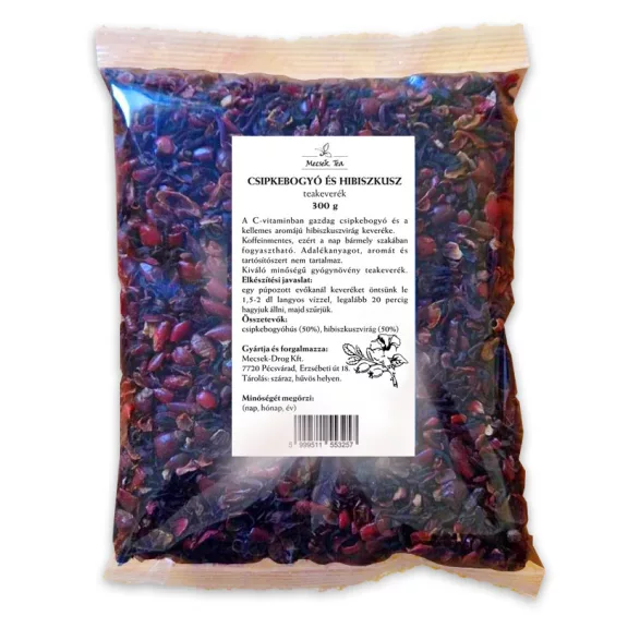 MECSEK Csipkebogyó és Hibiszkusz teakeverék 300g MECSEK Csipkebogyó és Hibiszkusz teakeverék 300g