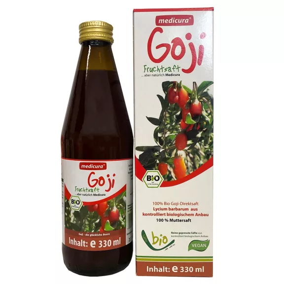 Medicura Goji 100% Bio gyümölcslé 330ml Medicura Goji 100% Bio gyümölcslé 330ml