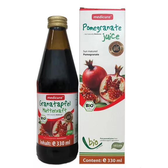 Medicura Gránátalma 100% Bio gyümölcslé 330ml Medicura Gránátalma 100% Bio gyümölcslé 330ml