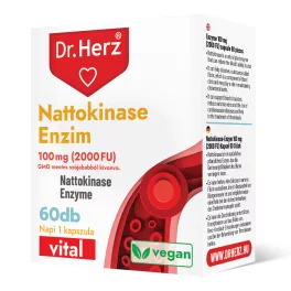 DR Herz Nattokinase enzim 100 mg 2000 FU 60 db kapszula