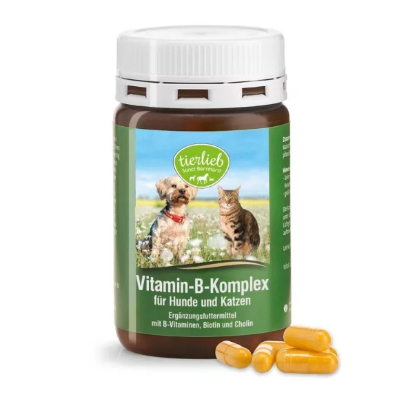 Tierlieb /Sanct Bernhard/ B-vitamin Komplex kapszula kutyáknak és macskáknak 120db Tierlieb /Sanct Bernhard/ B-vitamin Komplex kapszula kutyáknak és macskáknak 120db