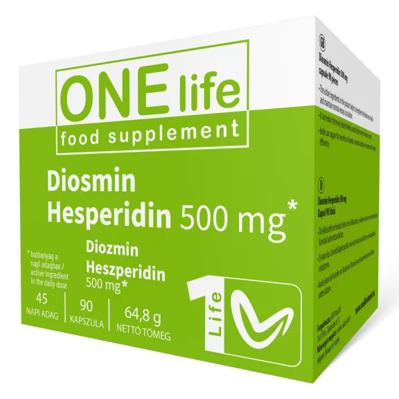 ONE LIFE Diozmin-Heszperidin 90 db kapszula ONE LIFE Diozmin-Heszperidin 90 db kapszula